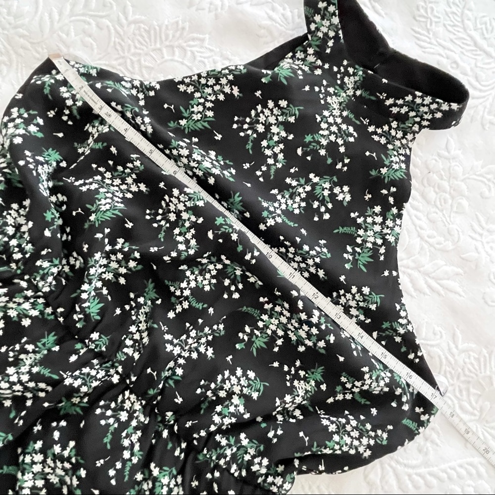 NWOT Lulu’s Black Floral Print Tiered Halter Maxi Dress - Picture 8 of 11